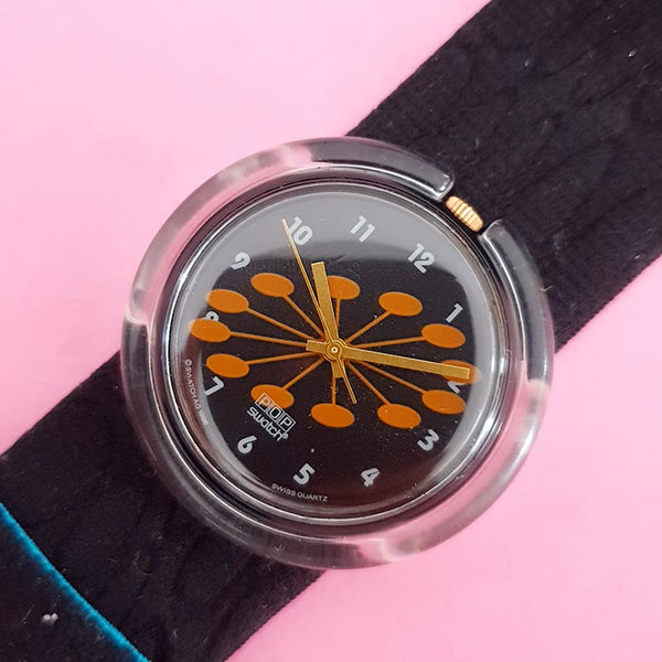 Vintage Pop Swatch Coffee PMB110 Watch for Women | Cool 90s Swatch