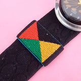 Vintage Pop Swatch Coffee PMB110 Watch for Women | Cool 90s Swatch