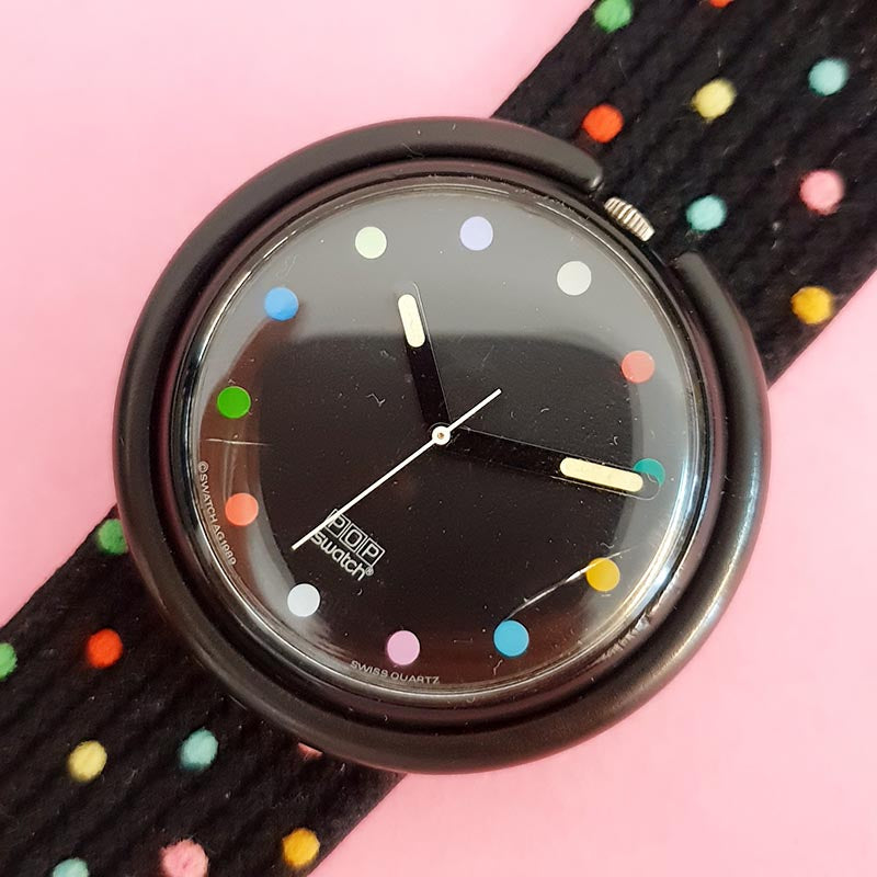 Vintage Pop Swatch RUSH HOUR PWBB109 Watch for Women | Cool Pop