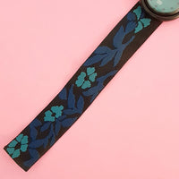 Vintage Pop Swatch Green Tiki PWB157 Watch for Women | Floral 90s Pop Swatch