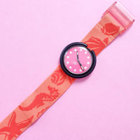 Vintage Pop Swatch RED STOP PWB153 Watch for Women | Retro Swatch Watch