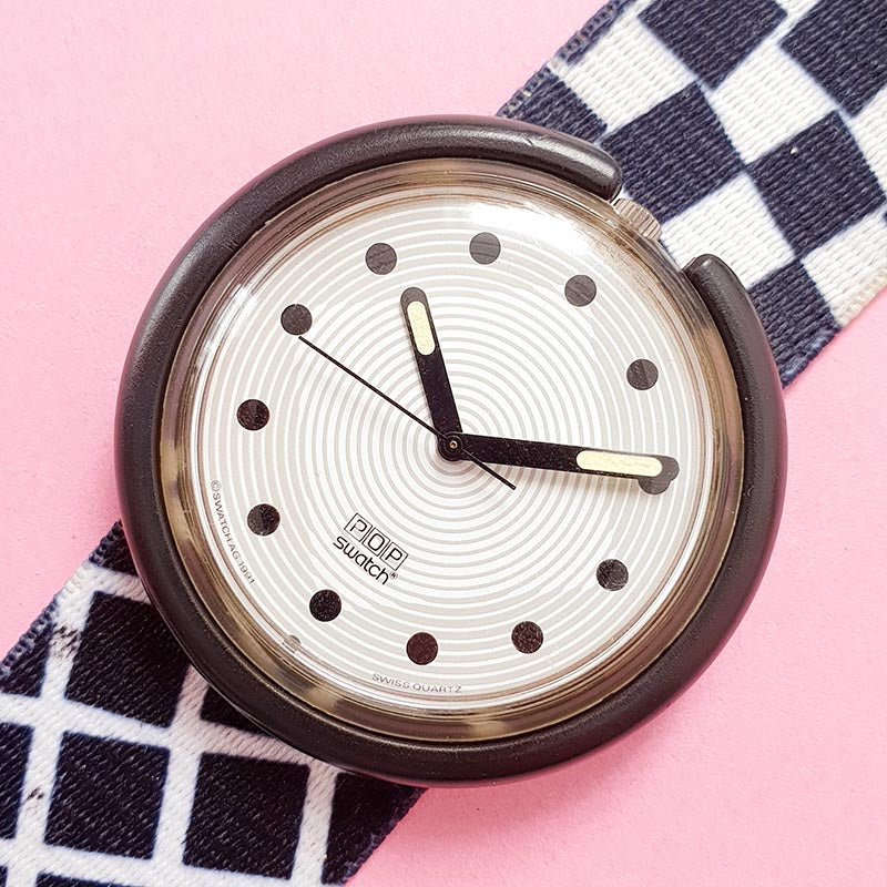 Vintage Pop Swatch SQUARES PWK167 Women's Watch | Cool 90s Pop