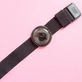 Vintage Pop Swatch MONDFINSTERNIS PWM102 Watch for Women | 90s Black Swatch