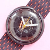 Vintage Pop Swatch RED LIGHTS BB108 Watch for Women | RARE 80s Swatch