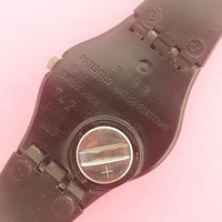 Vintage Swatch Lady BLACK MAGIC LB119 Watch for Women | Full Black Swatch
