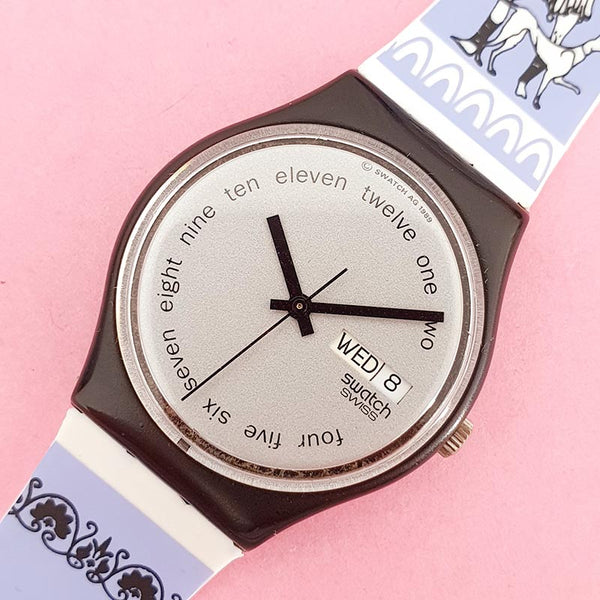 Vintage Swatch THE BURGLAR GB717 Ladies Watch | Swiss Quartz Watch