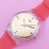 Vintage Swatch SQUAW GG387 Ladies Watch | Cool Red & Gold Swatch