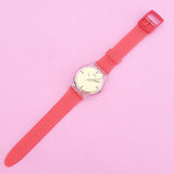 Vintage Swatch SQUAW GG387 Ladies Watch | Cool Red & Gold Swatch