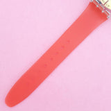 Vintage Swatch SQUAW GG387 Ladies Watch | Cool Red & Gold Swatch