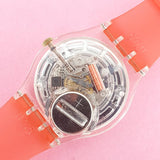 Vintage Swatch SQUAW GG387 Ladies Watch | Cool Red & Gold Swatch