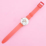 Vintage Swatch SQUAW GG387 Ladies Watch | Cool Red & Gold Swatch