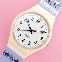 Vintage Swatch JUST WHITE SOFT GW151O Ladies Watch | Classic Swatch Gent