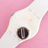 Vintage Swatch JUST WHITE SOFT GW151O Ladies Watch | Classic Swatch Gent