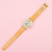 Vintage Swatch JOURNALIST SKZ102 Watch for Women | 90s Skeleton Swatch