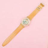 Vintage Swatch JOURNALIST SKZ102 Watch for Women | 90s Skeleton Swatch