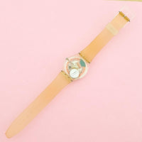 Vintage Swatch JOURNALIST SKZ102 Watch for Women | 90s Skeleton Swatch