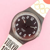 Vintage Swatch BLACK SUIT GB247 Watch for Women | Rare Swatch Gent