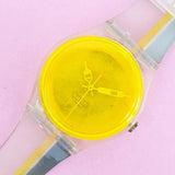 Vintage Yellow 1999 Swatch Watch for Women | Retro Swatch Watch