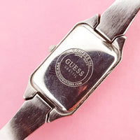 Vintage Rectangular Guess Women's Watch | Silver-tone Guess Watch
