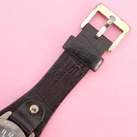 Vintage All-black Fossil Women's Watch | Silver-tone Fossil Watch