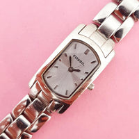 Vintage Small Elegant Fossil Women's Watch | Silver-tone Fossil Watch