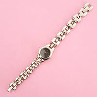 Vintage Black-dial Relic Women's Watch | Silver-tone Fossil Watch