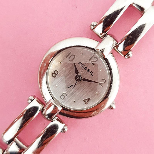 Vintage Modern F2 Fossil Women's Watch | Silver-tone Fossil Watch