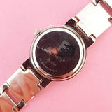 Vintage Minimalist Black-dial Fossil Women's Watch | Silver-tone Fossil Watch