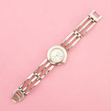 Vintage White-dial Fossil Women's Watch | Silver-tone Fossil Watch