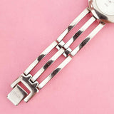 Vintage White-dial Fossil Women's Watch | Silver-tone Fossil Watch