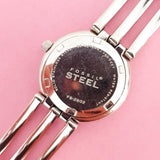 Vintage White-dial Fossil Women's Watch | Silver-tone Fossil Watch