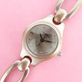 Vintage Green-dial Fossil Women's Watch | Silver-tone Fossil Watch