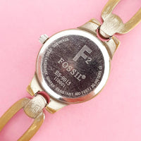 Vintage Green-dial Fossil Women's Watch | Silver-tone Fossil Watch