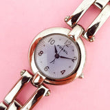 Vintage Purple-dial Fossil Women's Watch | Silver-tone Fossil Watch