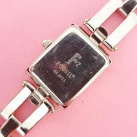 Vintage Black-dial Fossil Women's Watch | Silver-tone Fossil Watch