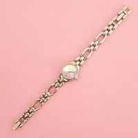 Vintage Pink-dial Relic Women's Watch | Silver-tone Fossil Watch