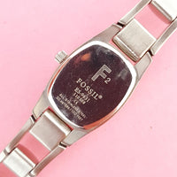 Vintage Elegant Black-dial Fossil Women's Watch | Silver-tone Fossil Watch