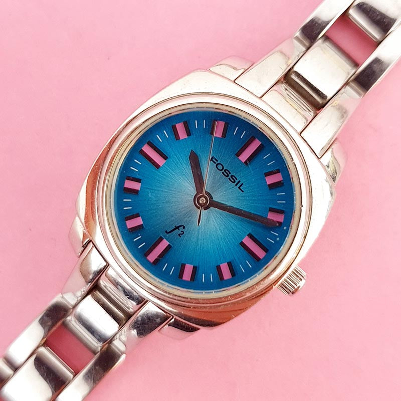 Vintage Deep Turquoise-dial Fossil Women display picture 1