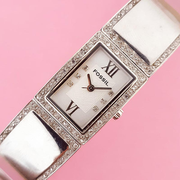 Vintage Luxury Fossil Women's Watch | Silver-tone Fossil Watch