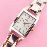 Vintage Rectangular Relic Women's Watch | Two-tone Fossil Watch