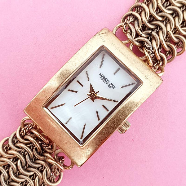 Pre-owned Gold-tone Kenneth Cole Women's Watch | Elegant Dress Watch