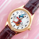 Gold-tone Mickey Mouse Disney Time Works Watch for Women With Box | Rare Disney Watch