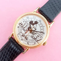 Vintage Gold-tone Mickey Mouse 1987 Lorus by Seiko V811 1040 R Watch for Women | Rare Disney Watch