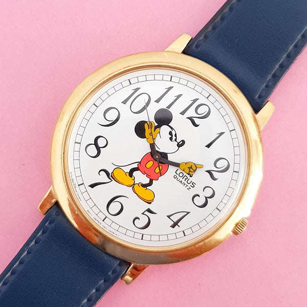 Vintage Gold-tone Mickey Mouse Lorus V501 0A48 R1 Watch for Women | Rare Disney Watch