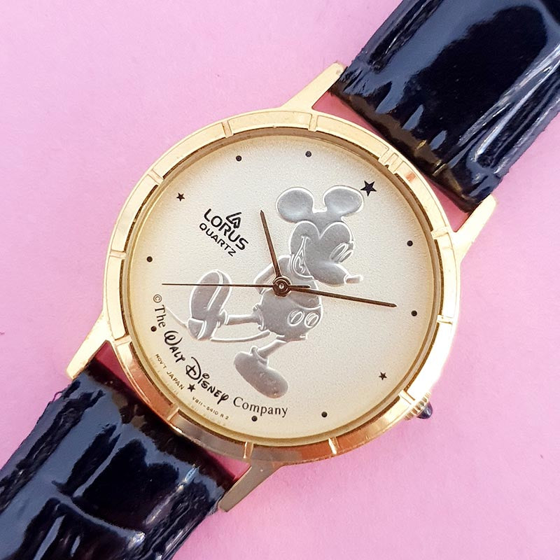 Vintage Gold-tone Mickey Mouse Lorus V811 5410 R2 Watch for  display picture 2