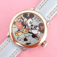 Vintage Silver-tone Mickey & Minnie Mouse Seiko Watch for Women | RARE 90s Quartz