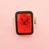 Vintage Silver-tone Mickey Mouse Ring Jewelry Watch for Women | Rare Disney Watch