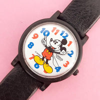 Vintage Black & White Mickey Mouse Lorus V515 6N08 HR2 Watch for Women | Disney Watch Collection