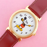 Vintage Gold-tone Mickey Mouse Disney Watch for Women | 90s Character Watch