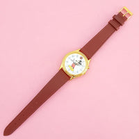 Vintage Gold-tone Mickey Mouse Lorus V52F 0A1B HR2 Watch for Women | 90s Ladies Watch